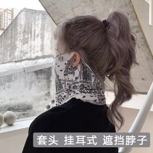 Cycling <b>Face</b> Mask Outdoor Neck Protector UV Protection Women's Ice Silk Bandana With Ear Loops All Seasons - Product Image 3