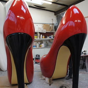 Prezzo di Fabbrica a buon mercato Moda <span class=keywords><strong>donna</strong></span> rossa in fibra di vetro di alta-tacco scarpe statua - Product Image 2