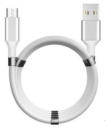 2020 NEW Self Winding Magic Rope Super Calla Magnetic Fast Charge Micro USB V8 Charger Cable