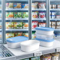 Emballage en blister personnalisé pour crème glacée, conteneur transparent en PET de 1 mm d'épaisseur, emballage en blister recyclable, adapté aux aliments congelés