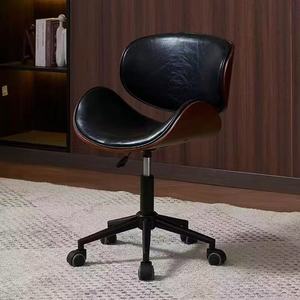 Silla Ergonómica Curva de Madera para Técnicos de Uñas, Silla de Salón con Ruedas y Altura Ajustable para Salón de Manicura - Product Image 3