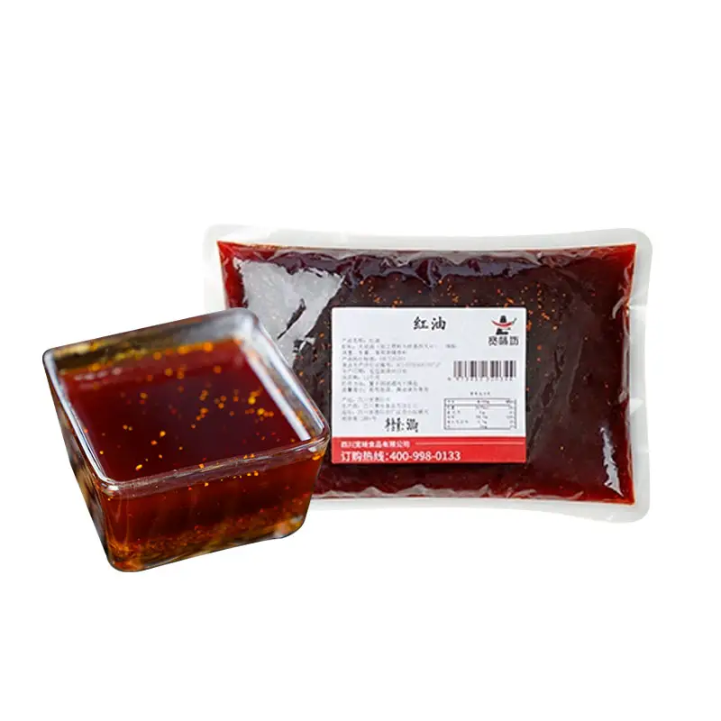 Huile de piment Sauce piment épicée spéciale Sichuan Fournisseur direct d'usine Sauce aux épices à l'huile de piment Aliments épicés