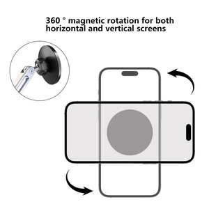 Kim loại từ người giữ điện thoại cho xe mini từ cốc hút cài đặt, phổ người giữ điện thoại thích hợp cho điện thoại khác nhau - Product Image 4