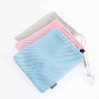Sac en filet durable et coloré pour sandwichs, pochette en polyester avec cordon de serrage pour le rangement