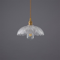 Ampoule minimaliste Edison pour décoration de salle à manger, éclairage abat-jour en verre, lustre