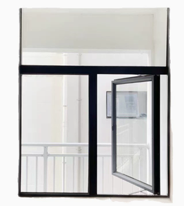 High quality aluminum alloy aluminum storefront glass entry doors double glazed soundproof - Product Image 5