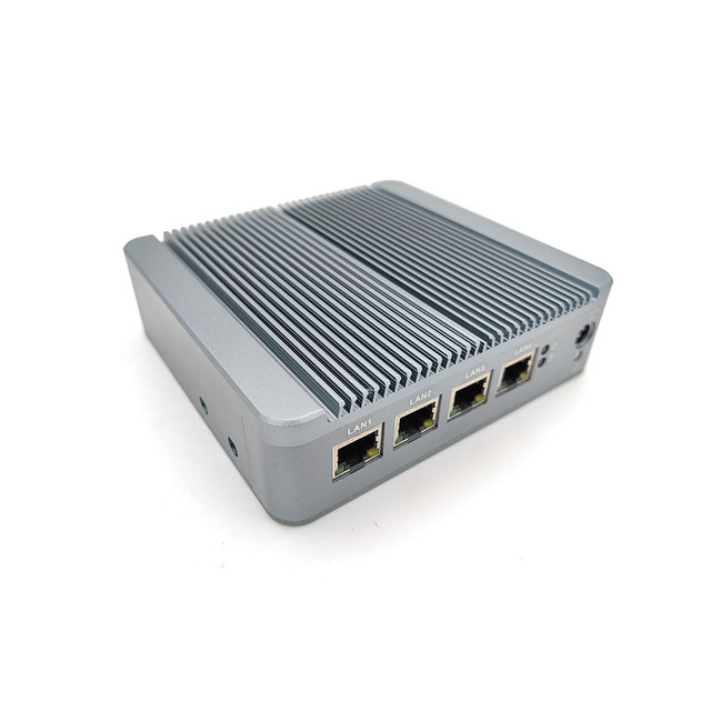 Portable Mini PC Firewall Router Quad Core Celeron N100 N95 2.5G LAN DDR5 Pfsense Home/Enterprise Stock Fanless Aluminum LS04