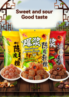 Bonbons à la prune Hongyuan Chenpi, saveur vitamine C, en-cas exotiques, bonbons chinois spéciaux, vente en gros d'en-cas exotiques