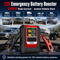 Démarreur de voiture 3000A 20000mAh avec compresseur d'air 150PSI, booster de batterie 12V, gonfleur de pneus, charge rapide, vente en gros OEM, direct usine