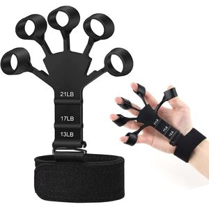 Nouveau 2026 : Entraîneur de doigts élastique Flex <span class=keywords><strong>Gripster</strong></span>, renforceur de poignée, 6 niveaux de résistance, extenseur en caoutchouc - Product Image 5