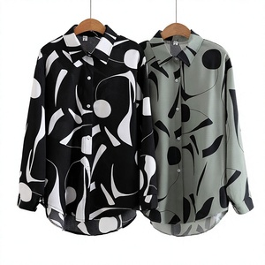 <b>Women</b> <b>Shirts</b> New Spring Girls Loose Printing <b>Long</b> Sleeve Autumn Blouses All Match Tops European Style - Product Image 3