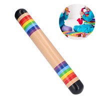 2023 Montessori instrument à percussion en bois pluie autocollant fabricant de bruit bâton de pluie son hochet jouet