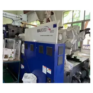 Haitian 800t ton MA8000IIS 2S used plastic injection molding machine servo motor plastic product making machine