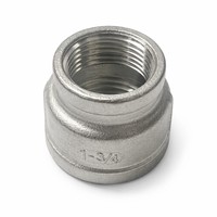 Raccord réducteur en acier inoxydable 304 BSPP BSPT haute pression, lisse, marque ZL, filetage double femelle 1/2, 3/4, 1 pouce, pour tuyauterie