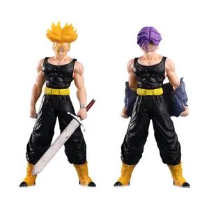 20cm Dragon With Ball Anime Figure Super Saiyan Future Trunks Action Figure PVC Collectible Model Doll Classic Ornaments Toy