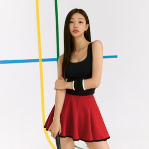 Abbigliamento da Tennis all'ingrosso <span class=keywords><strong>2</strong></span> Set minigonna sottile per ragazze traspirante allenamento sportivo tuta da Golf Tennis - Product Image 6