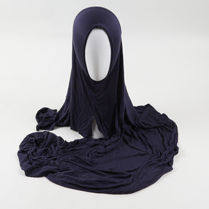 Hijab Foulard et Châle en Jersey Lourd, Coton Imprimé et Mousseline, Voile Islamique Bonnets pour Femme, Mode Musulmane Traditionnelle - Product Image 3