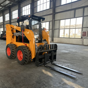 Pemuat Skid Steer Mini baru 950kg roda kecil melewati muatan dengan lampiran ember - Product Image 5