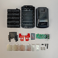 Boîtier de batterie Li-ion 21700*10 et kit de boîtier BMS pour MWK MIL M18 18V 21700, support pour 10 cellules, boîtier de batterie et carte BMS
