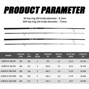 Pieno Fuji parti canna <span class=keywords><strong>da</strong></span> <span class=keywords><strong>Pesca</strong></span> XH xxxh Action <span class=keywords><strong>Pesca</strong></span> in fibra di carbonio canna <span class=keywords><strong>da</strong></span> Spinning in acqua salata 3.2m 3.6m mare Popping canna <span class=keywords><strong>da</strong></span> <span class=keywords><strong>Pesca</strong></span> per Popper - Product Image 2