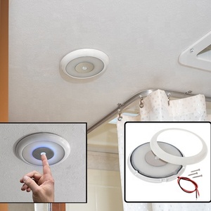 Plafonnier LED tactile DC 12V à 24V, lampe de plafond intérieure pour <span class=keywords><strong>caravane</strong></span>, bateau, remorque, camping-car - Product Image 1
