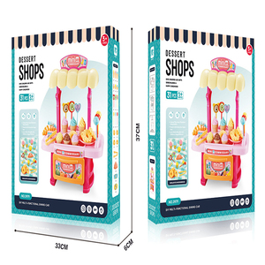 MILI Ensemble de jouets de <span class=keywords><strong>cuisine</strong></span> et de nourriture pour enfants Maison de jeu éducatif avec crème glacée Barbecue Supermarché Jouets d'habillage pour enfants - Product Image 3