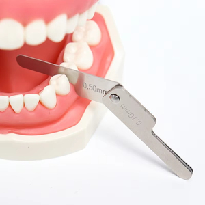 Calibrador de Reducción Interproximal Dental, Calibrador IPR de Ortodoncia, Regla de Medición de Espacios entre Dientes de Acero Inoxidable, Herramienta para Dentistas - Product Image 1