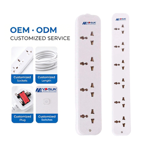 <span class=keywords><strong>Regleta</strong></span> de Enchufes Universal de 6 Tomas Tipo UK, 10A, con Indicador, Cable de 5m, <span class=keywords><strong>para</strong></span> Hogar y Oficina - Product Image 2