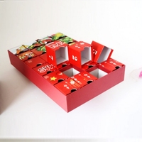 Maßgefertigte Adventskalender-Box 30 Stück Schokoladen- und Süßigkeitenverpackung Luxuriöse Kunstpapier-Weihnachts-Countdown-Geschenkbox