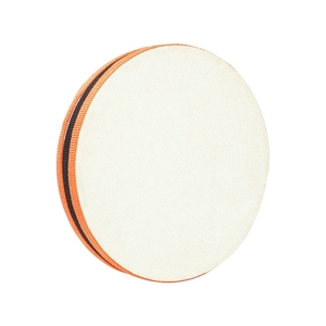 Tambor de mano Orff de 8 pulgadas de doble cara, de piel de oveja, instrumento de percusión, tambor de golpeteo manual para presentaciones y interpretaciones. - Product Image 3