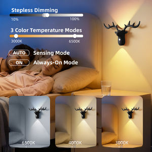 Bewegungs sensor Drahtlose magnetische Rentier Wand leuchte USB wiederauf ladbare ELK Wand leuchte Treppe Wohnzimmer Nachttisch LED Nachtlichter - Product Image 5