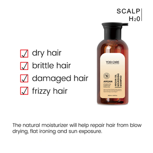 Champú Revitalizante para el Cabello YOGI CARE Hidratante y Anti-frizz, Repara las Puntas Abiertas, con Aceite de Argán, Venta al Por Mayor - Product Image 5