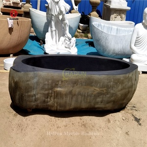 <span class=keywords><strong>Bañera</strong></span> Grande de Piedra Natural para Exteriores, Estilo <span class=keywords><strong>Roca</strong></span>, <span class=keywords><strong>Bañera</strong></span> de Piedra de Río para Personas Corpulentas, <span class=keywords><strong>Bañera</strong></span> de Granito Negro - Product Image 3