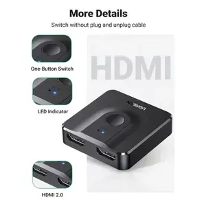 Conmutador HDMI Ugreen 4K 2 a 1 con 2 Puertos de Entrada y 1 Salida para TV, Compatible con Resolución 4K 60Hz, Revestimiento Premium ABS, B - Product Image 6