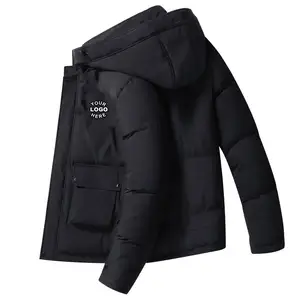 Wholesale Outdoor Mens Winter Bubble Coats Clothes 2022 2023 Custom Winter Hood Puffer Jacket
