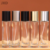 JUXINDA 15ml bouteille de décantation de parfum en verre de voyage portable de luxe cylindre vide transparent avec bouchon à vis vente en gros
