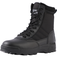 Bottes tactiques d'extérieur pour hommes Swat, mi-mollet, avec soutien de la cheville, semelle en caoutchouc antidérapante, pour la randonnée, le trekking, le travail et le quotidien