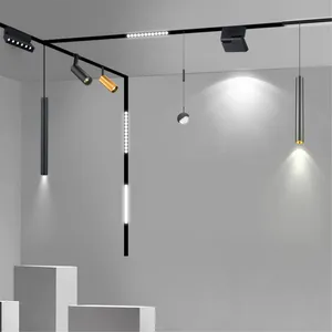 Lendian New Trend 48V Commercial Ceiling Lamp COB Spotlight Rail Linear Ultra Thin Magnetic Led Track Light