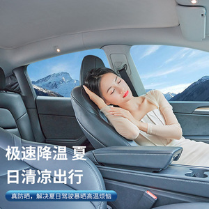 ม่านสกายไลท์รุ่นใหม่สำหรับรถเทสลารุ่น Y3 /y แม่เหล็กลิฟท์ฉนวนกันความร้อนป้องกันแสงแดดหลังคาบังแดด - Product Image 1