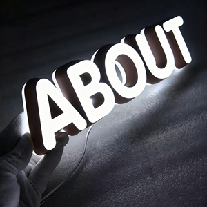 Custom Front Lit LED 3D Logo Letters <b>Sign</b> Acrylic Stainless Steel 2700K Warm White <b>Light</b> Easy Installation for Outdoor - Product Image 3