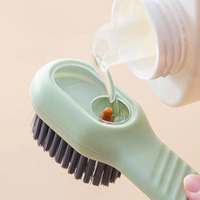 Nouvelle Brosse Multifonctionnelle pour Chaussures et Vêtements Doux avec Distributeur de Liquide Nettoyant, Modèle 2025