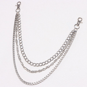 Cadena de cintura metálica estilo hip hop Yueli, multicapa, de aleación de zinc, para jeans, baile callejero, accesorio de moda. - Product Image 3