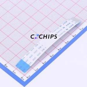 F-FFC1Z10P-0750 FFC Cable (Flexible Flat Cable) P=1mm Connector 10P 1mm 0.3mm Reverse - Product Image 1