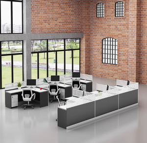 2024 Chất Lượng Cao Tủ Phân Vùng Máy Trạm 2 4 6 Người Gọi Trung Tâm Văn Phòng Máy Tính Bàn - Product Image 3