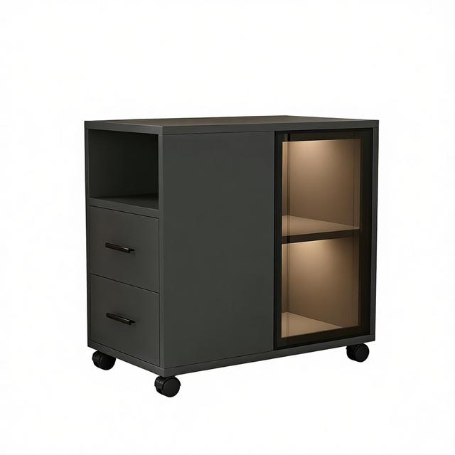 Sofa Side Cabinet, Living Room Side Table, Simple and Modern Storage Cabinet, Mobile Small Coffee Table, Side Cabinet