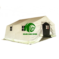 Tente d'urgence de commandement tactique robuste PVC et toile tente de secours en cas de catastrophe de style camping excédentaire