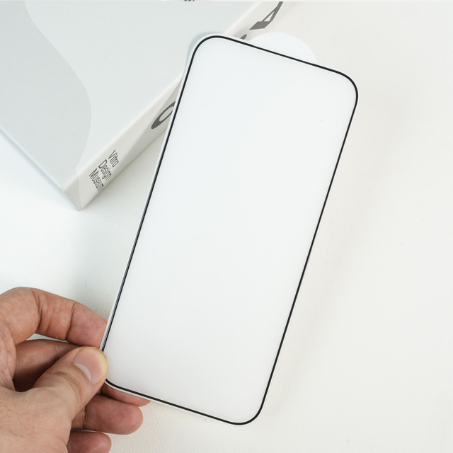 Custom Logo Full Coverage Curved Tempered Glass Anti Drop Shockproof Screen Film for iPhone Pro Max