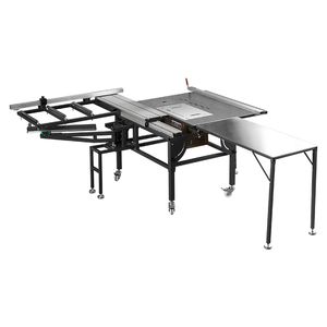 Scie à panneaux horizontale durable WJ600 avec moteur 220 V, scie à onglet coulissante, scie de table pour le travail du bois - Product Image 2