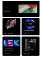 Teléfono móvil desbloqueado nuevo Original Mi Redmi Note 13 Pro 5G Smartphone 200MP Cámara 5100mAh Batería 67W Carga rápida