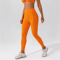 Pantalon de yoga et de sport respirant pour femme GH avec logo personnalisé, taille haute, cordon de serrage, effet push-up et contrôle du ventre